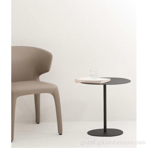  Modern hotel cafe furniture small round side table with powder coated steel Factory